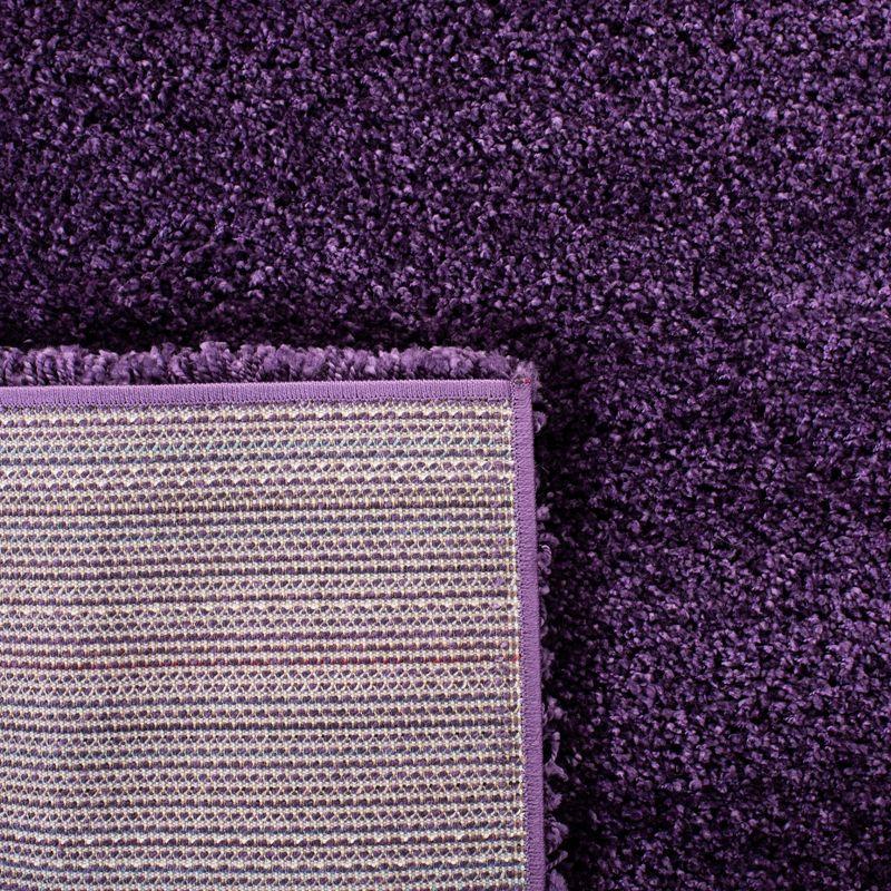 Milan Shag SG180 Power Loomed Indoor Area Rug - Purple - 7'x7' - Safavieh
