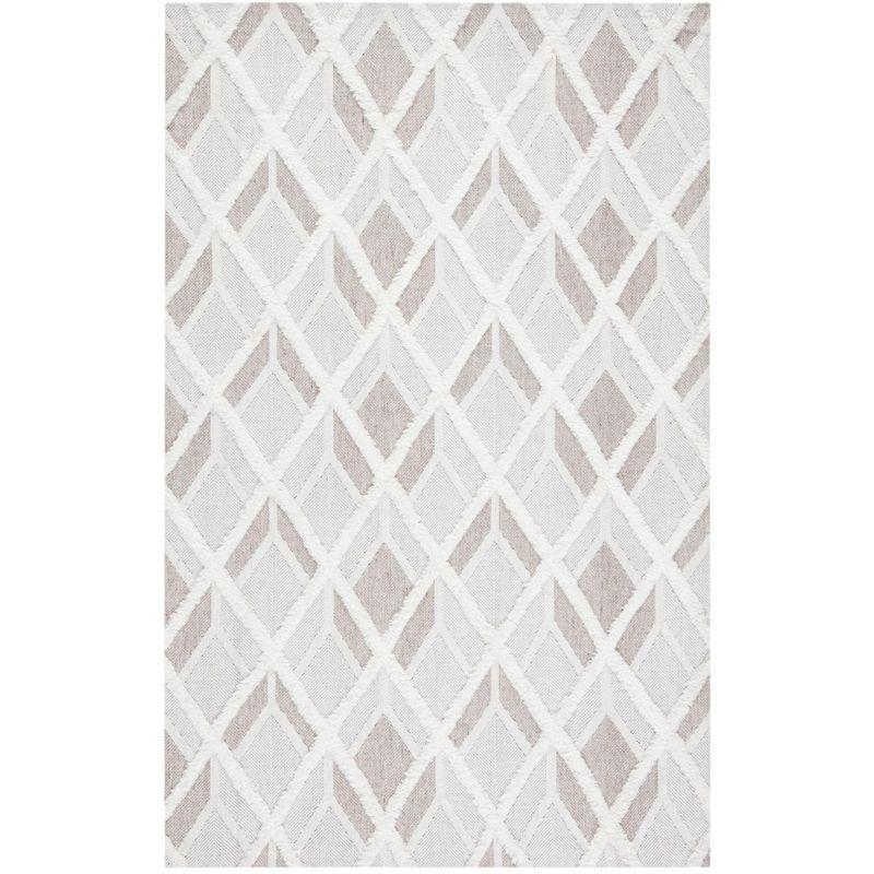 Marbella MRB602 Handmade Indoor Area Rug - Beige/Ivory - 4'x6' - Safavieh