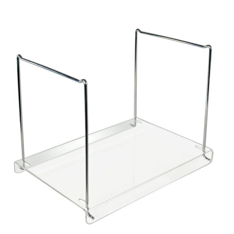 Acrylic Desktop File Hanging Organizer with Metal Bar