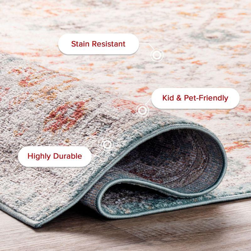 Nuloom Lenore Floral & Paisley 8x10 Indoor Area Rug for Living Room Bedroom Dining Room Kitchen, Beige/Multicolor