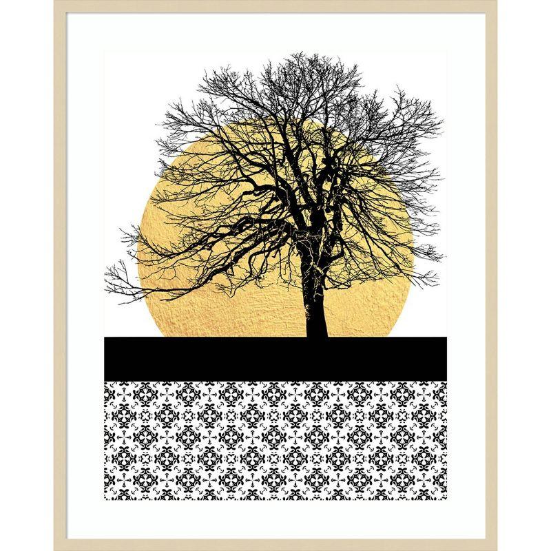 Amanti Art Yellow Moon Rising I by Regina Morre Wood Framed Wall Art Print