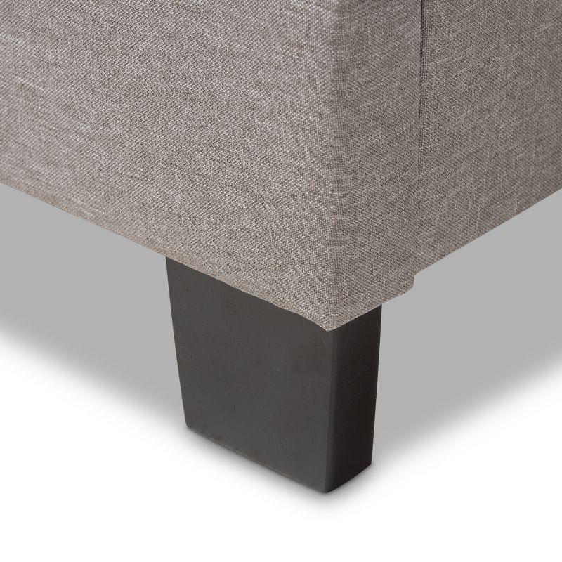 Emerson Modern and Contemporary Fabric Upholstered Bed - Baxton Studio