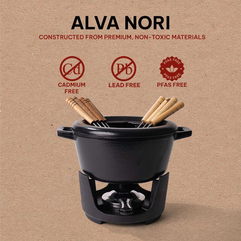 Alva Nori Enameled Cast Iron Tagine Pot Scratch Resistant Non Toxic Cone Lid Bronze Knob 11" PFAS, PFOA & PFTE Free, Cooking Pot, Cast Iron Cookware, Oven Safe, Durable Enamel Coating