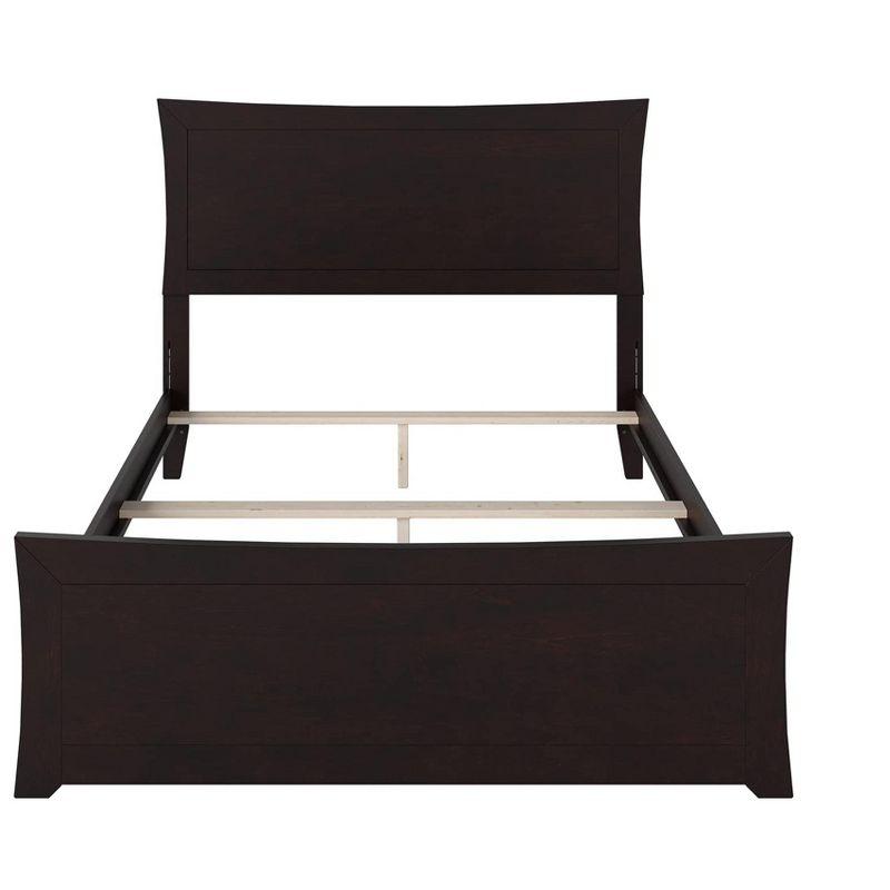 Metro Low Profile Solid Wood Platform Bed with Matching Footboard