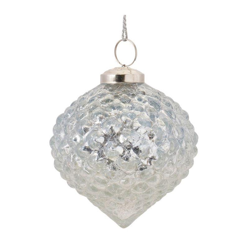 Melrose Textured Mercury Glass Ornament (Set of 6)