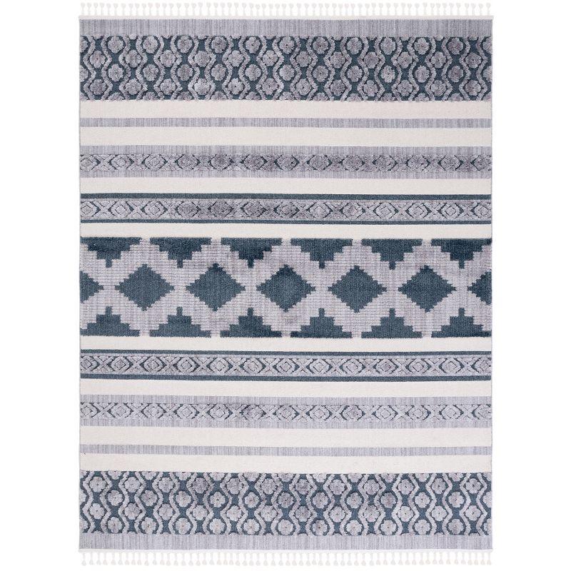 Marrakesh MRK515 Power Loomed Indoor Area Rug - Ivory/Blue - 8'x10' - Safavieh