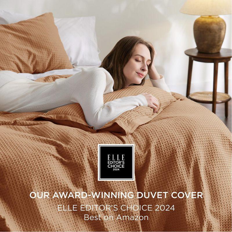 Bedsure Bedsure 100% Cotton Waffle Weave Duvet Cover