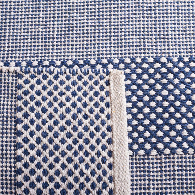 Striped Kilim STK802 Hand Woven Area Rug - Ivory/Blue - 5'x8' - Safavieh.