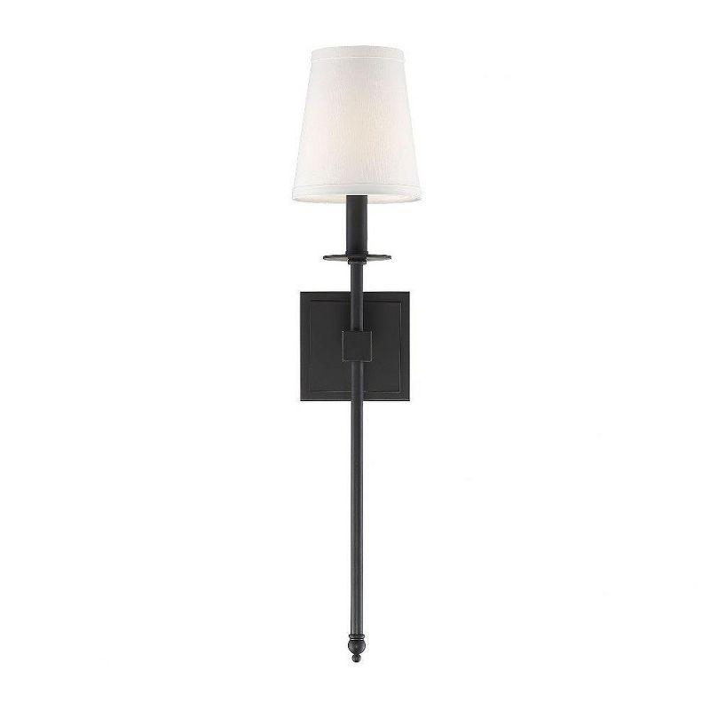 Savoy House Monroe 1 - Light Wall Light in  Matte Black