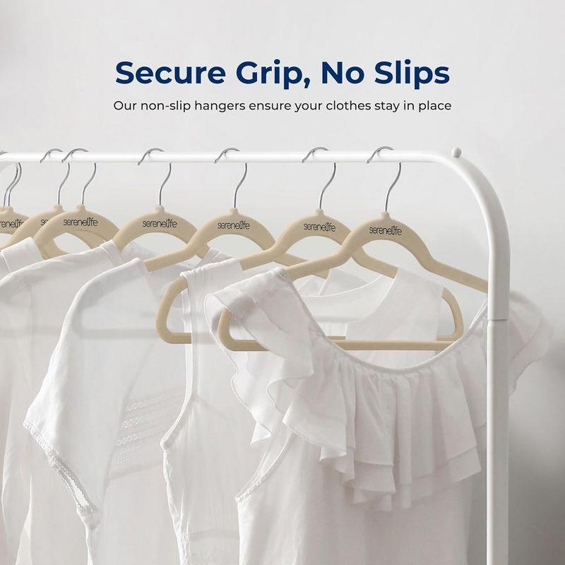 SereneLife Non-Slip Velvet Clothes Hangers