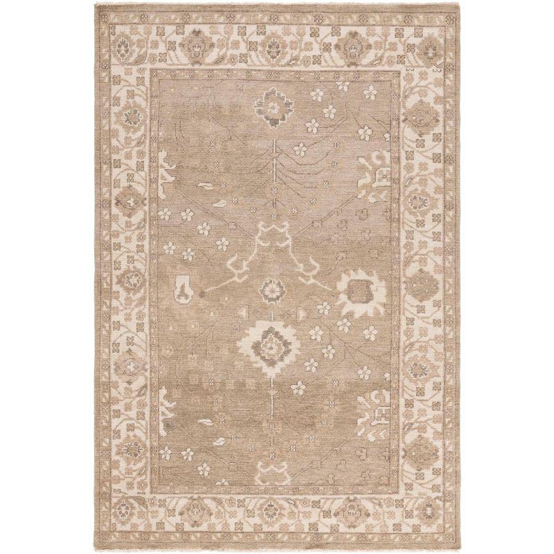 Izmir IZM134 Hand Knotted Indoor Area Rug - Gold/Ivory - 6'x9' - Safavieh