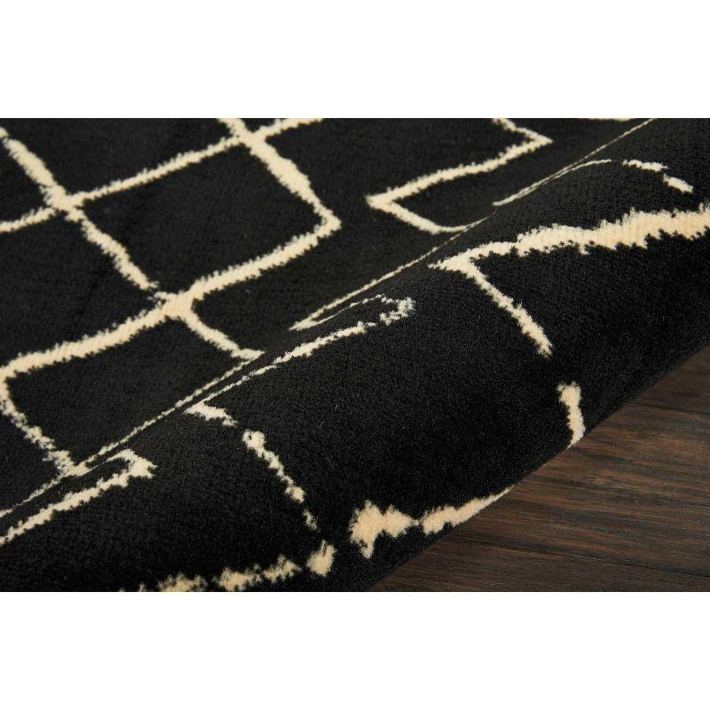 Nourison Grafix Black Area Rug GRF04 7'10"X9'10"