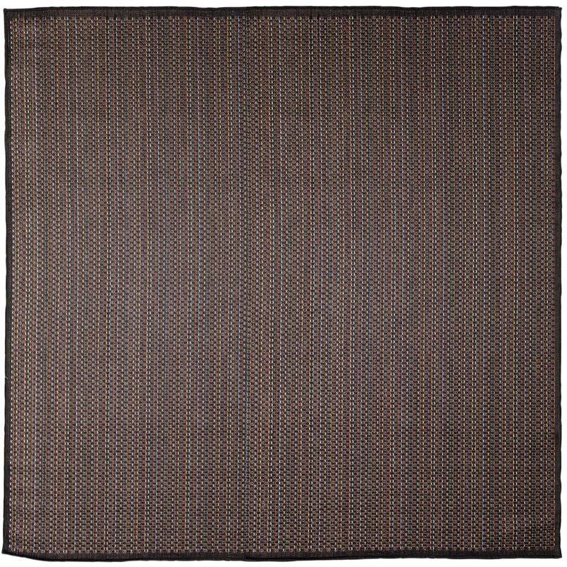 Midnight Square Flat-Woven Synthetic Indoor/Outdoor Rug