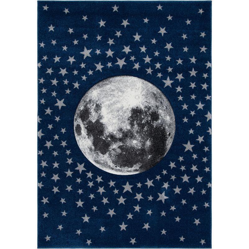 Carousel Kids CRK135 Power Loomed Area Rug - Navy/Grey - 5'3"x7'6" - Safavieh.