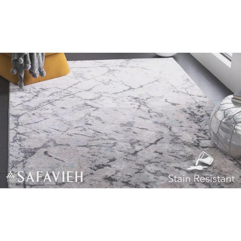 Toscana TOS670 Power Loomed Area Rug - Ivory/Grey - 6'7"x6'7" - Safavieh.