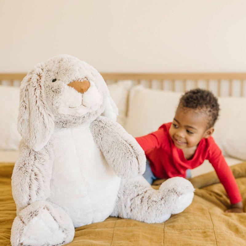 Melissa & Doug Jumbo Burrow Bunny Lop-Eared Rabbit Stuffed Plush Animal