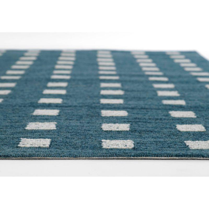 Ebba Hand-Tufted Wool Rug - Blue / 2'3" x 8' Runner