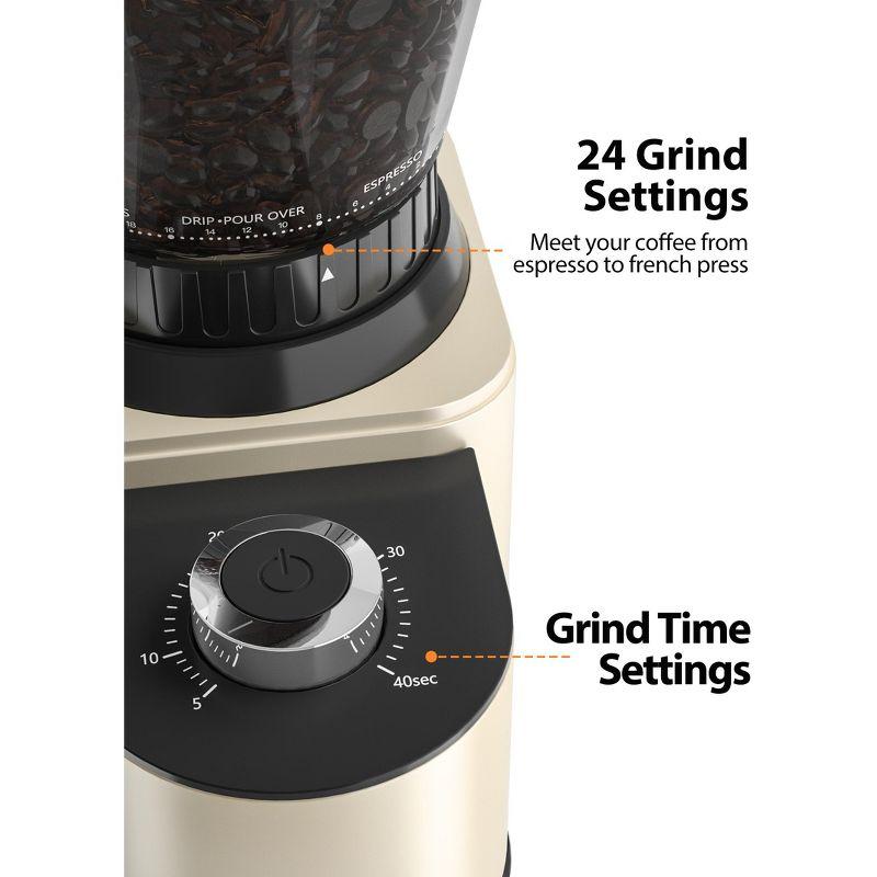 Aromaster Burr Coffee Grinder, Coffee Bean Grinder