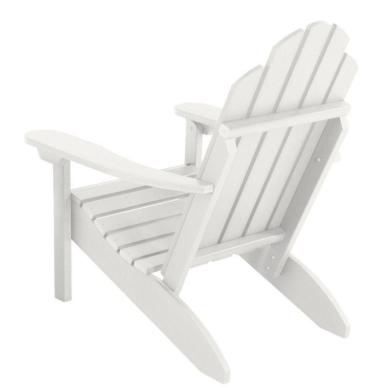 Classic Westport White Adirondack Chair Set with Arms