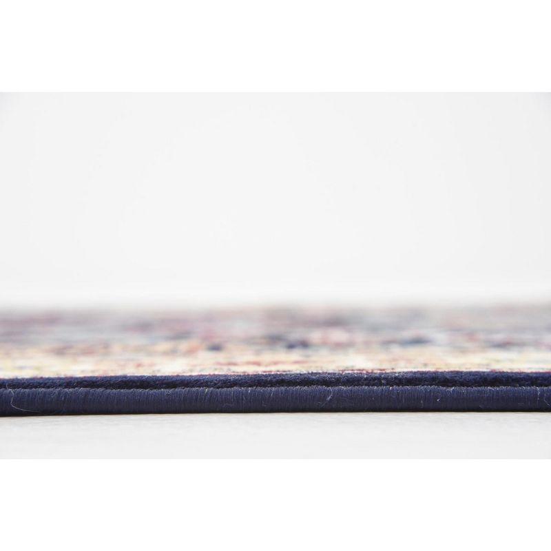 Unique Loom Narenj Collection Area Rug - Adams (5' 1" x 8' Rectangle Navy Blue/Beige)