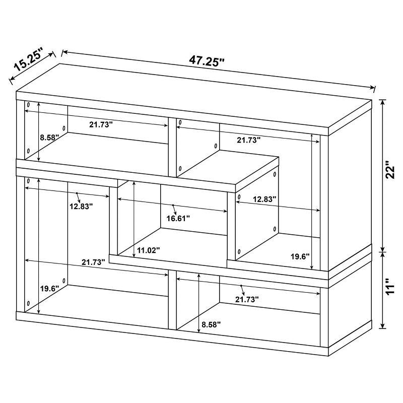 22" Velma Modular Bookcase & TV Stand: Stackable, Horizontal, Gray Driftwood - Coaster