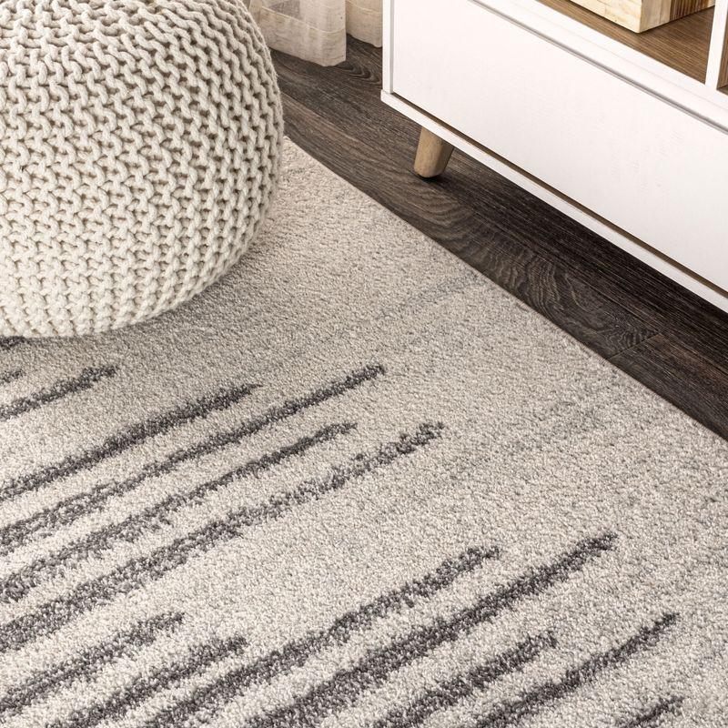 Aya Berber Stripe Geometric Area Rug  - JONATHAN Y