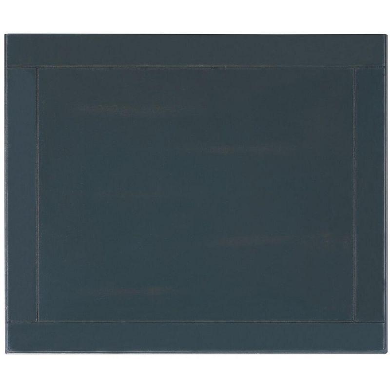 Ziva 1 Drawer Nightstand with Glass Cabinet - Dark Teal - Safavieh.