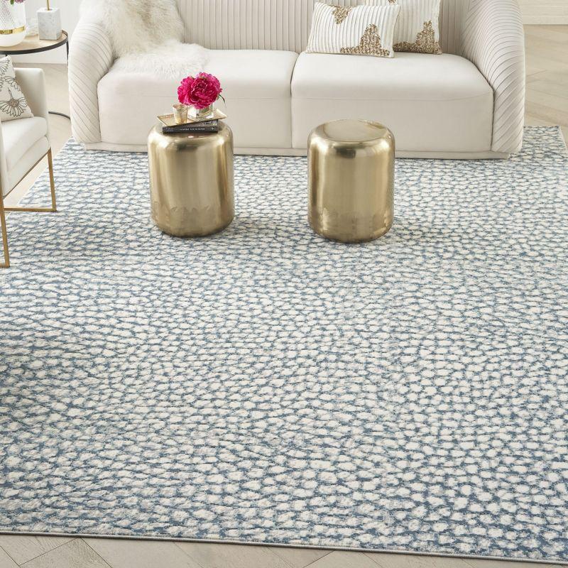 Nourison Joli  Indoor only Area Rug - Ivory/Blue/Grey 8' x 10'