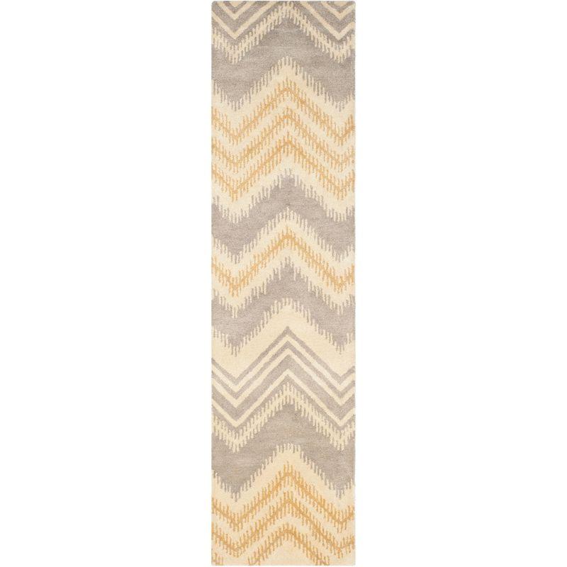 Capri CPR445 Hand Tufted Runner Rug - Grey/Gold - 2'3"x9' - Safavieh.