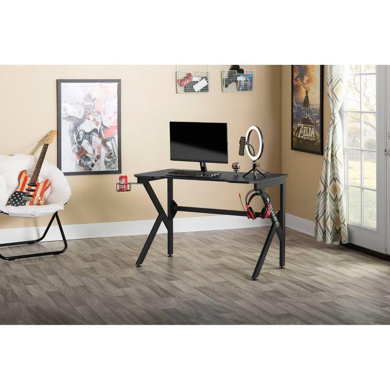 SD Gaming Saga PC Gaming Desk with Charging Hub