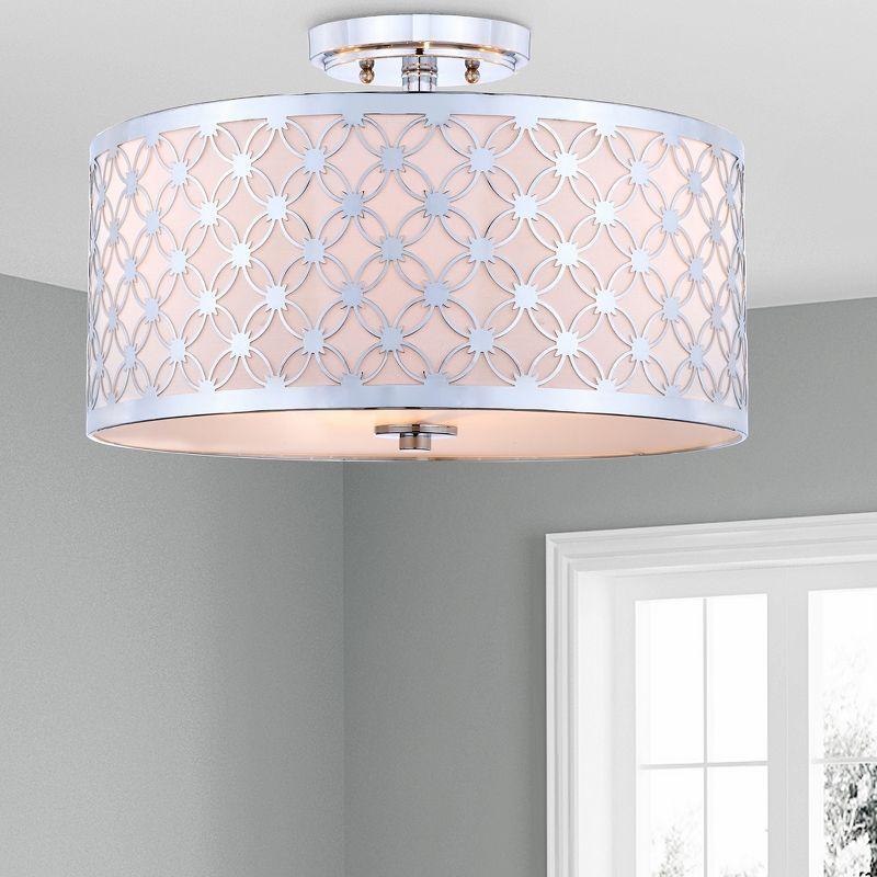 Hutch Flush Mount - FLU4002 - Chrome - Safavieh
