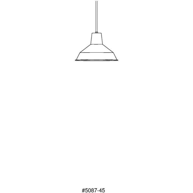 Progress Lighting, Warehouse Collection, 1-Light Mini-Pendant, Brushed Nickel, Spun Metal Shade, Material: Steel