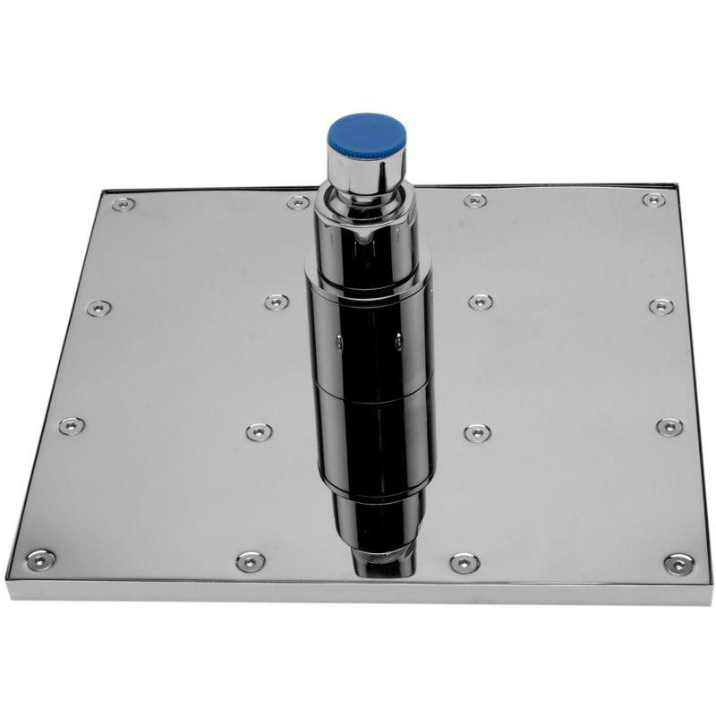 Alfi Brand Rain Fixed Shower Head 1.8 GPM GPM with Temperature-based LED LED8S-BN