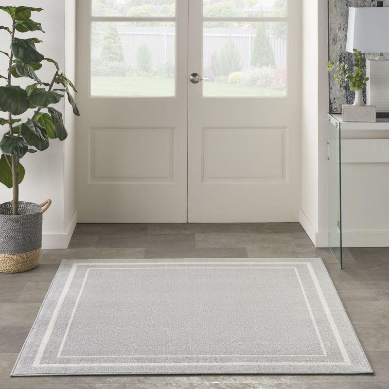 Nourison Essentials Bordered Indoor Outdoor Area Rug