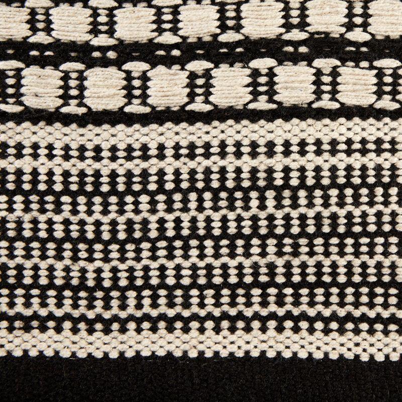 Design Imports Modern Dobby Stripe - Black - 2 Ft 6 In X 6 Ft