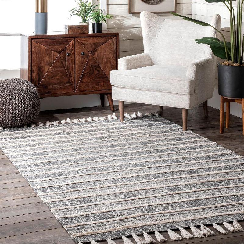 Nuloom Rasmus Greek Frieze Stripes Indoor Area Rug