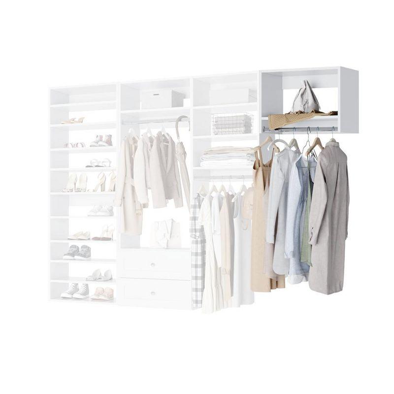 Modular Closets Built-in Tall Hanging Unit For Closet Systems