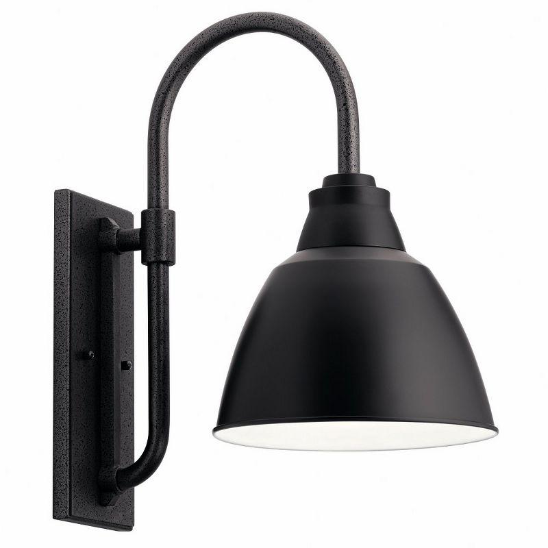 Pellinord Black Iron 14" Outdoor Wall Light