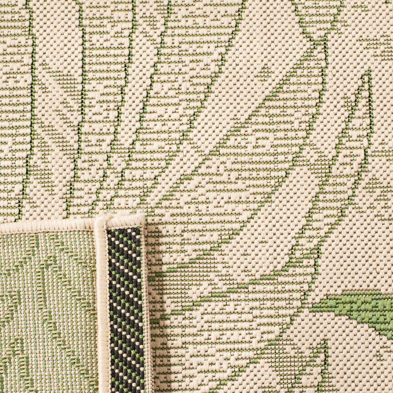 Courtyard CY7836 Power Loomed Indoor/Outdoor Runner Rug - Cream/Green - 2'3"x6'7" - Safavieh.
