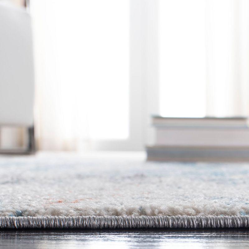 Tulum TUL232 Power Loomed Area Rug - Ivory/Dark Blue - 6'x9' - Safavieh.