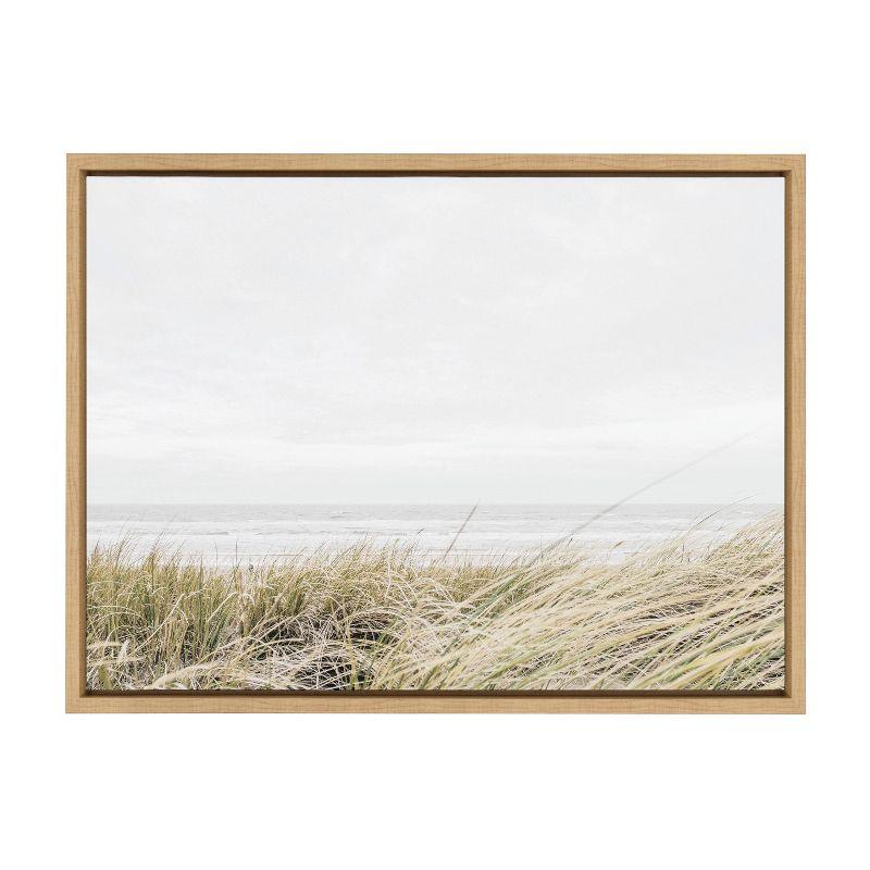 Kate and Laurel Sylvie East Beach Framed Canvas by Amy Peterson Art Studio, 18x24, Natural