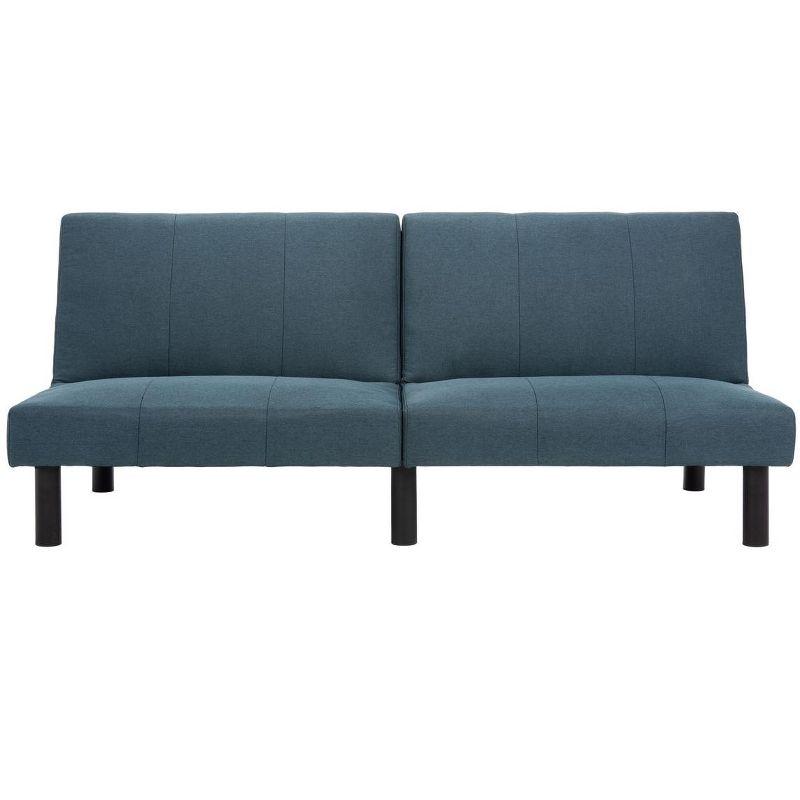 Astoria Foldable Futon Bed - Navy/Black - Safavieh.