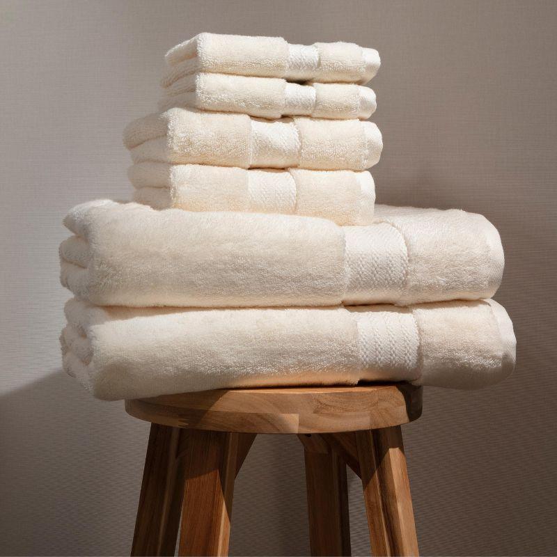Fabdreams 6 Piece 100% Organic Cotton Towel Set