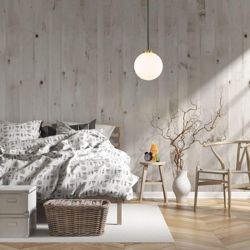 Z-Lite Parsons 1 - Light Pendant in  Matte Black/Olde Brass