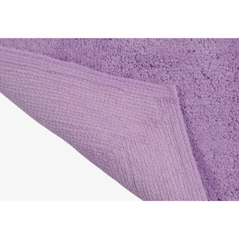 Waterford Collection Purple Cotton Tufted Bath Rug