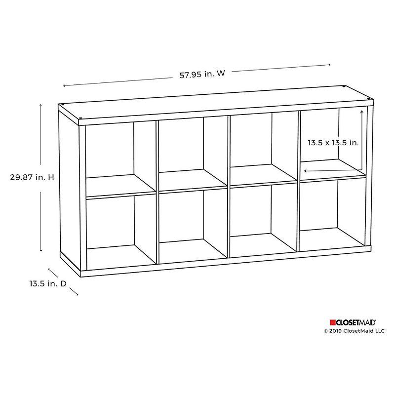 ClosetMaid 4583 Decorative Bookcase Open Back Storage Organizer