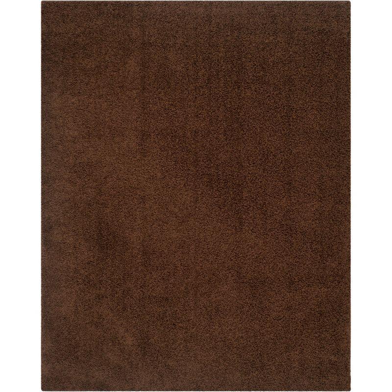 Athens Brown Synthetic Shag 8' x 10' Area Rug