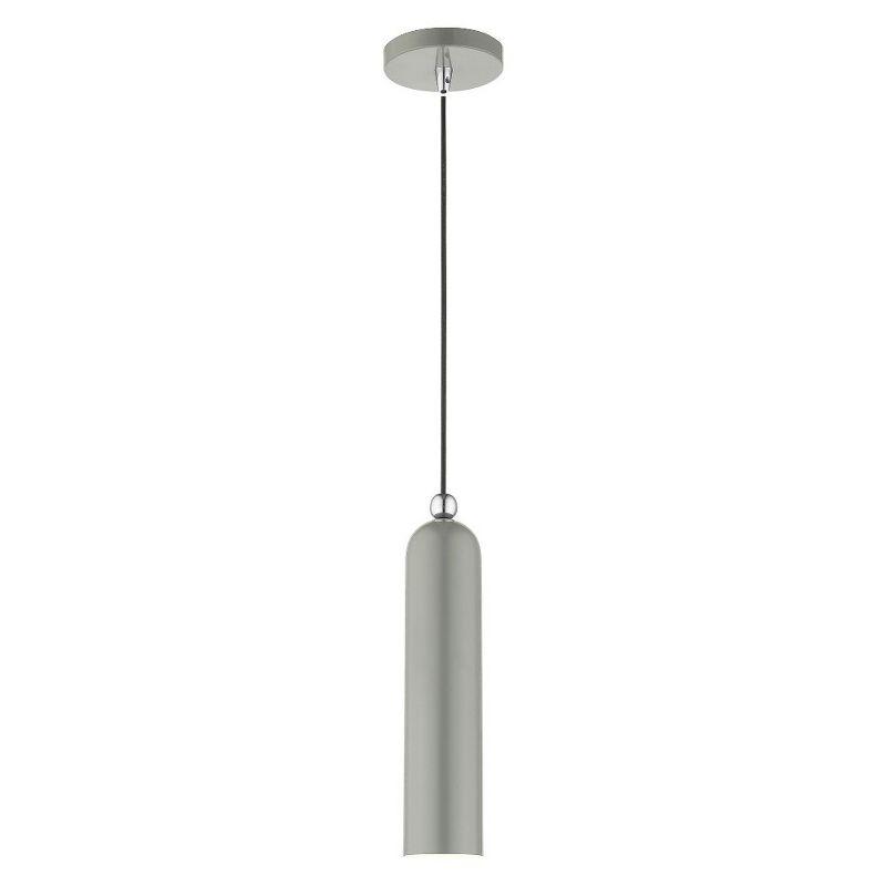 Livex Lighting Ardmore 1 - Light Pendant in  Shiny Light Gray