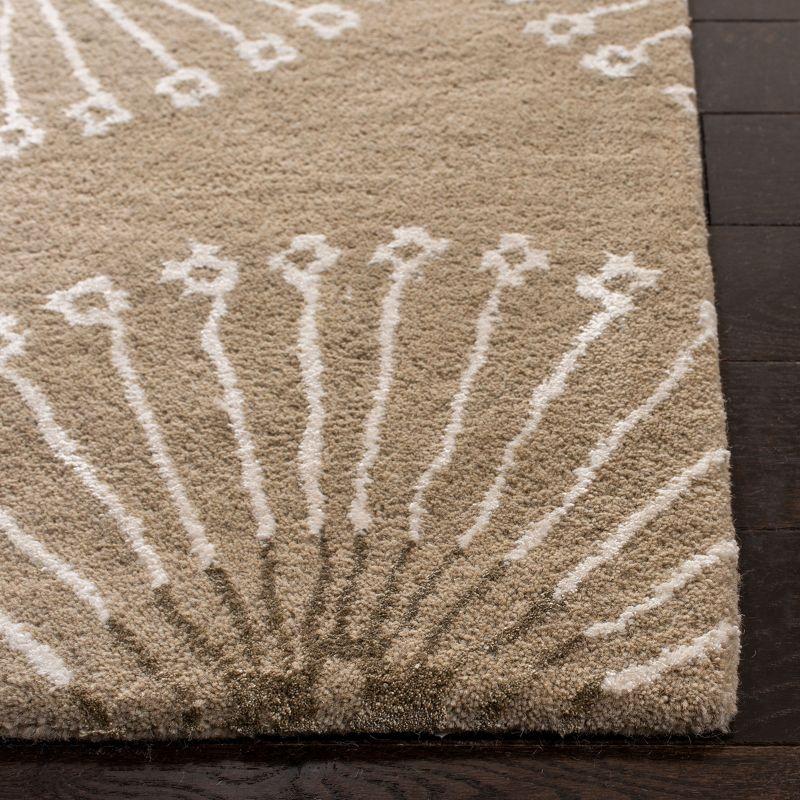 Soho SOH821 Hand Tufted Area Rug - Beige/Brown - 6'x6' - Safavieh.