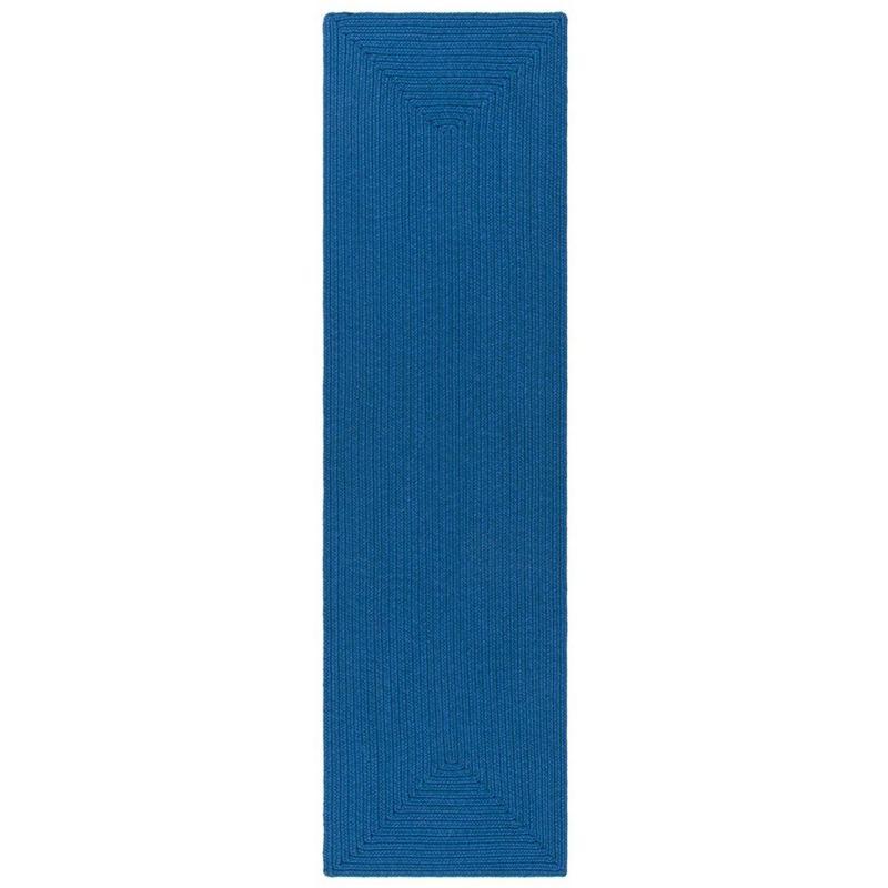 Braided BRD315 Hand Woven Runner Rug - Blue - 2'3"x10' - Safavieh.